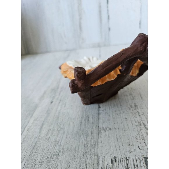 Vintage fontanini baby Jesus manger crib Nativity paper mache Xmas village - Picture 3 of 8